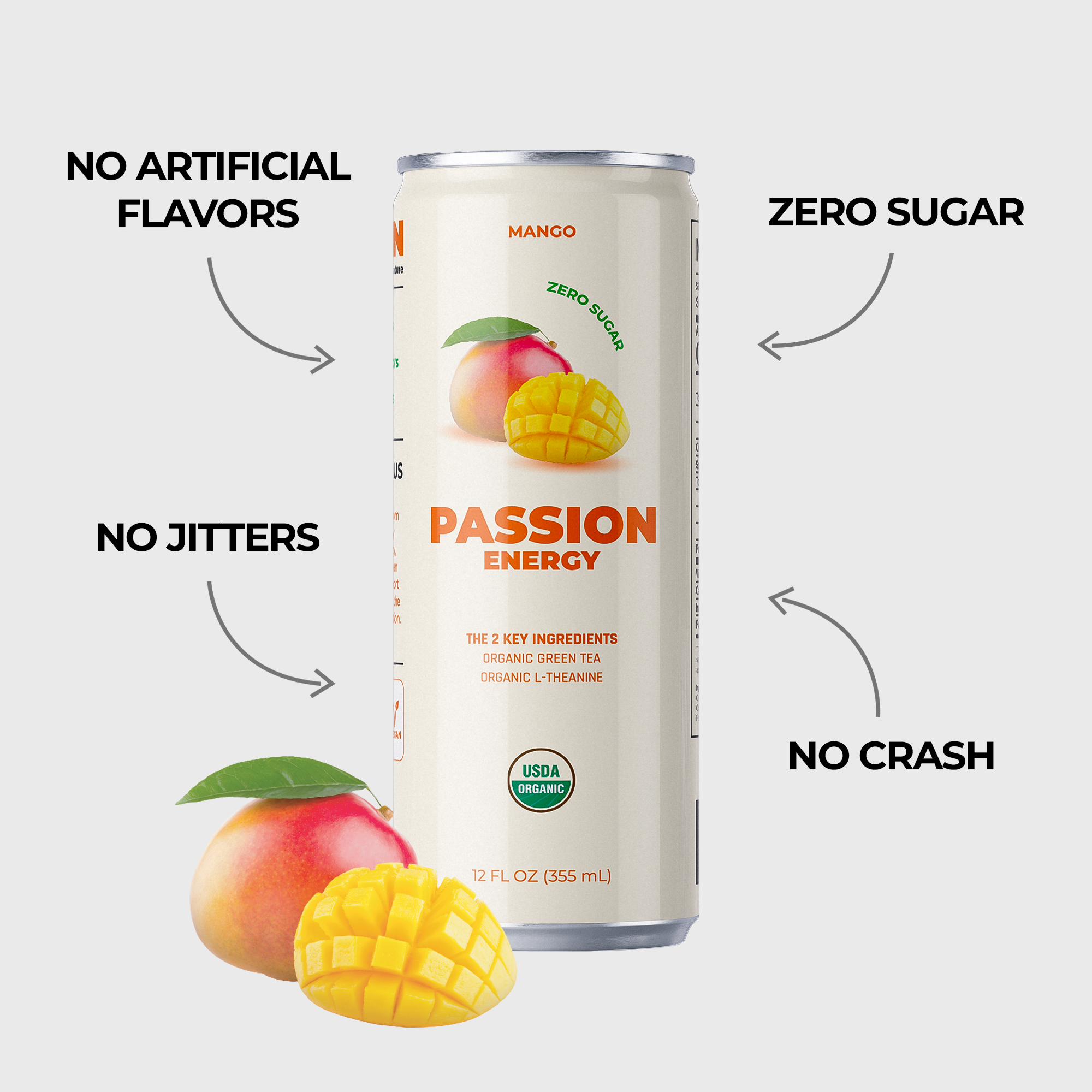 Variety 12 Pack Organic Passion Energy