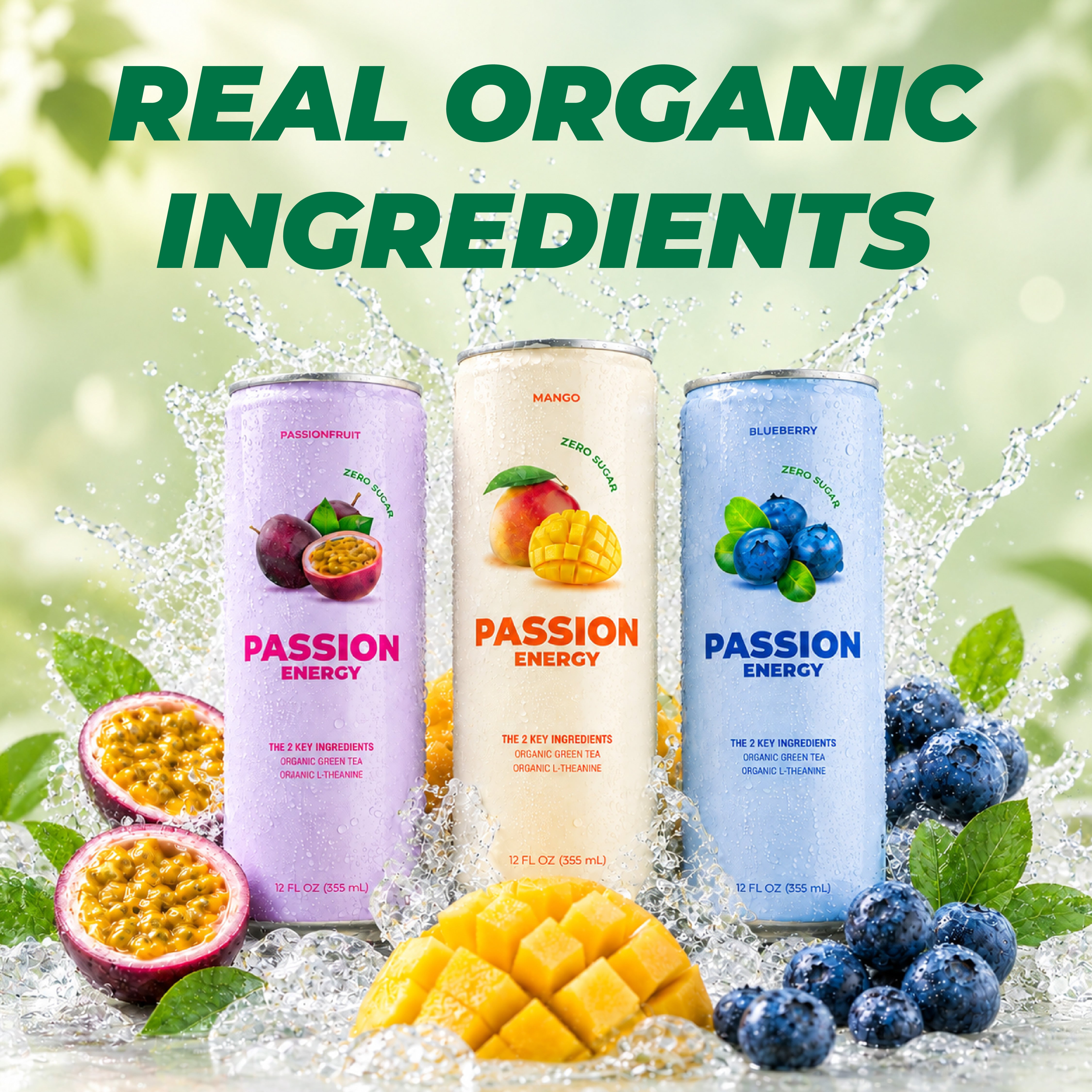 Variety 12 Pack Organic Passion Energy
